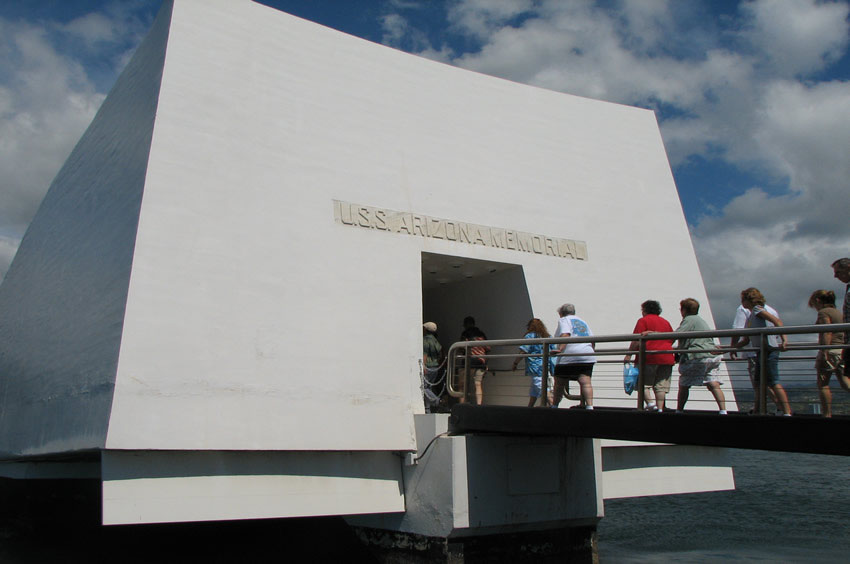 Entering Uss Arizona Memorial