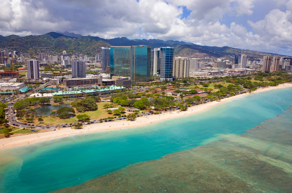 Aerial View of Ala Moana
