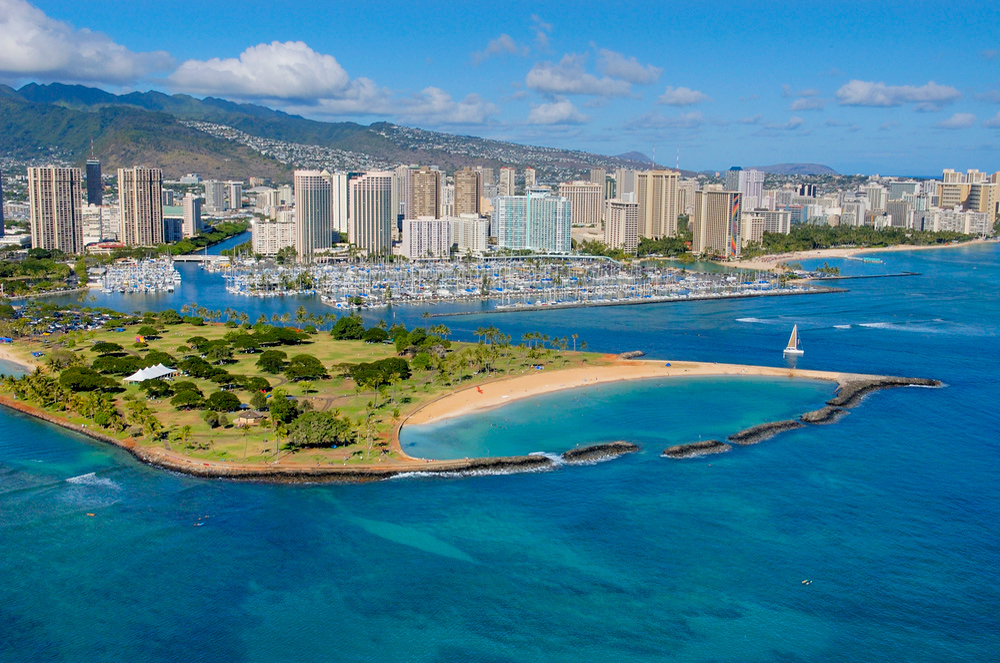Magic Island from the Air