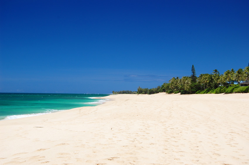 Long White Sand Beach