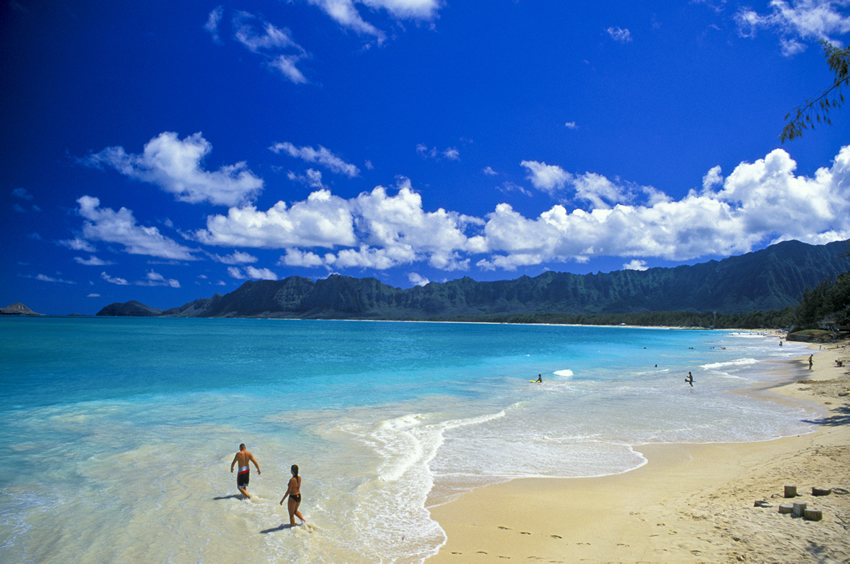 Clear Day on Bellows Beach