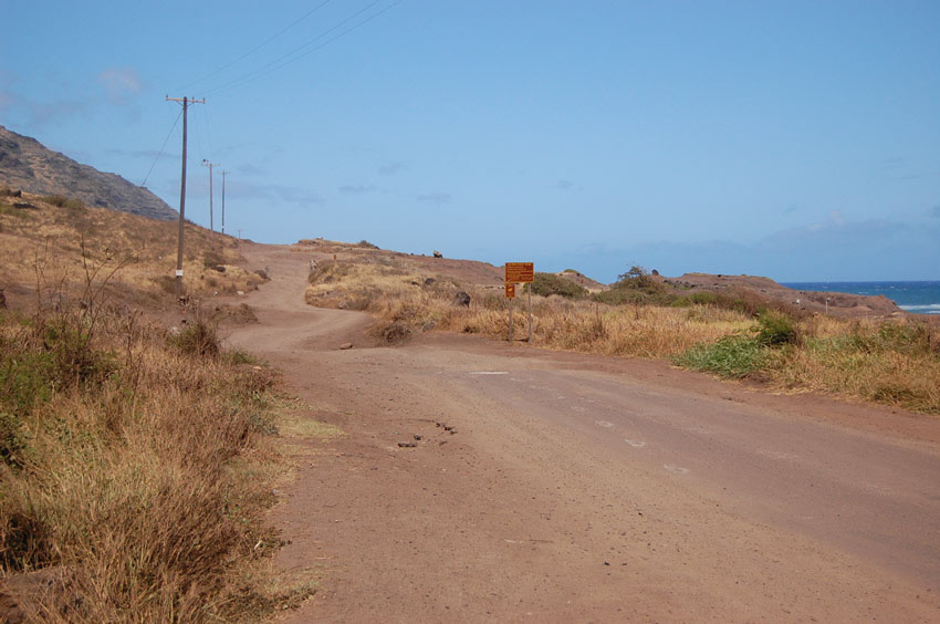Start of Unpaved Road