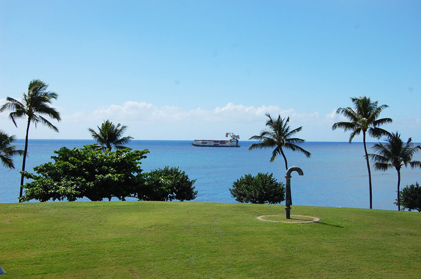 Matson Ship in the Distance