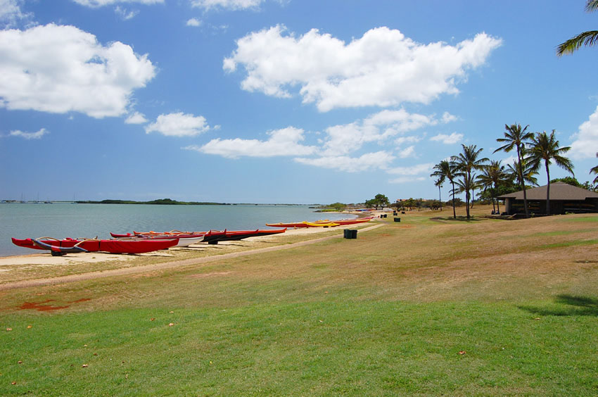 Popular Kayaking Beach Park on Oahu
