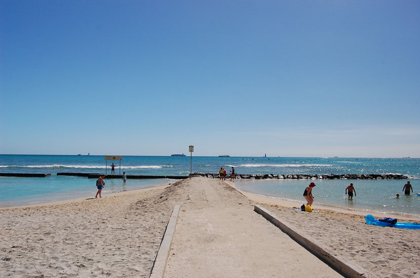 Walkway Between Two Lagoons