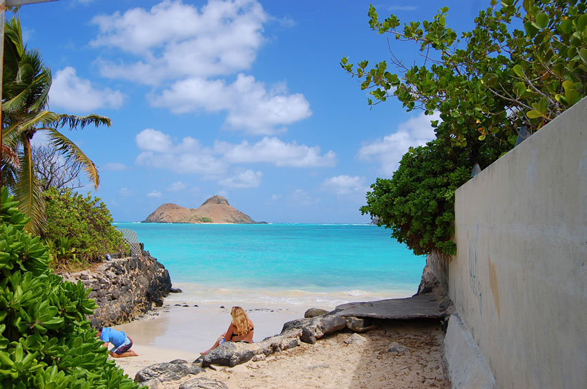 Small Cove at the End of One of the Beach Walkways