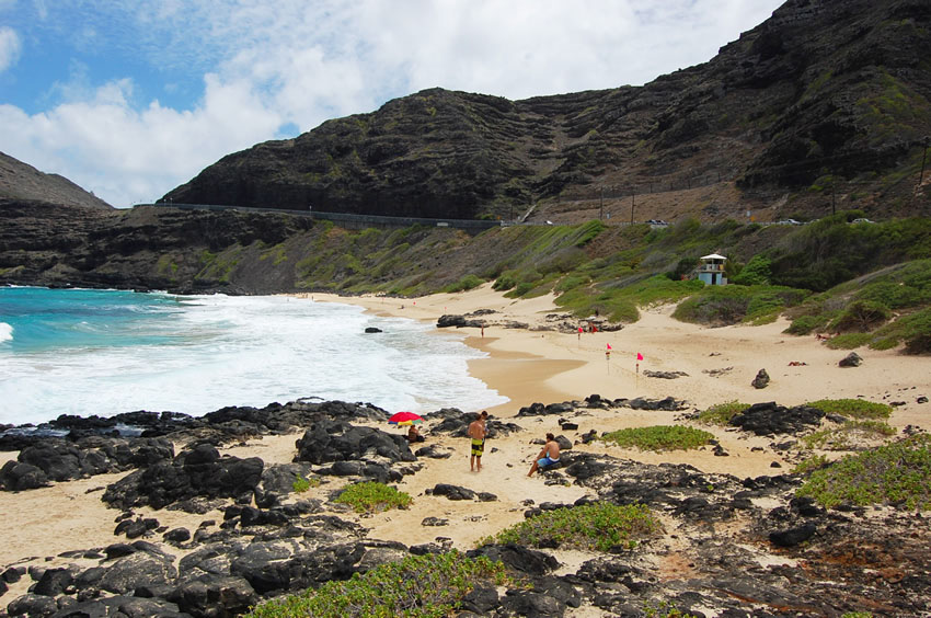 View to the Beach and Lifeguard Tower