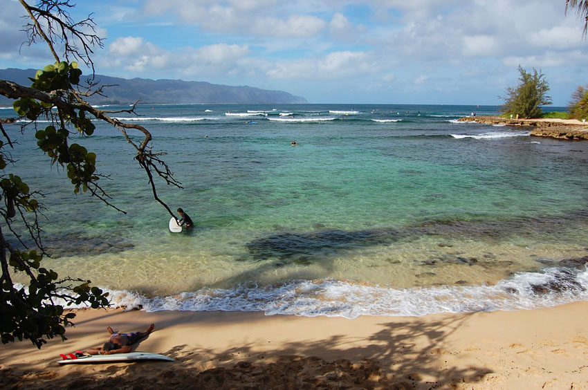 Popular Surfing Beach