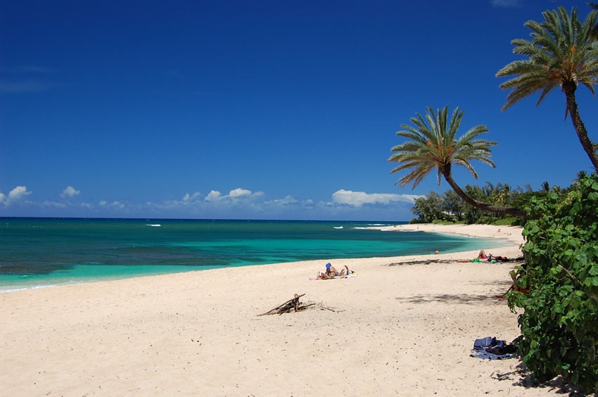 Popular North Shore Beach