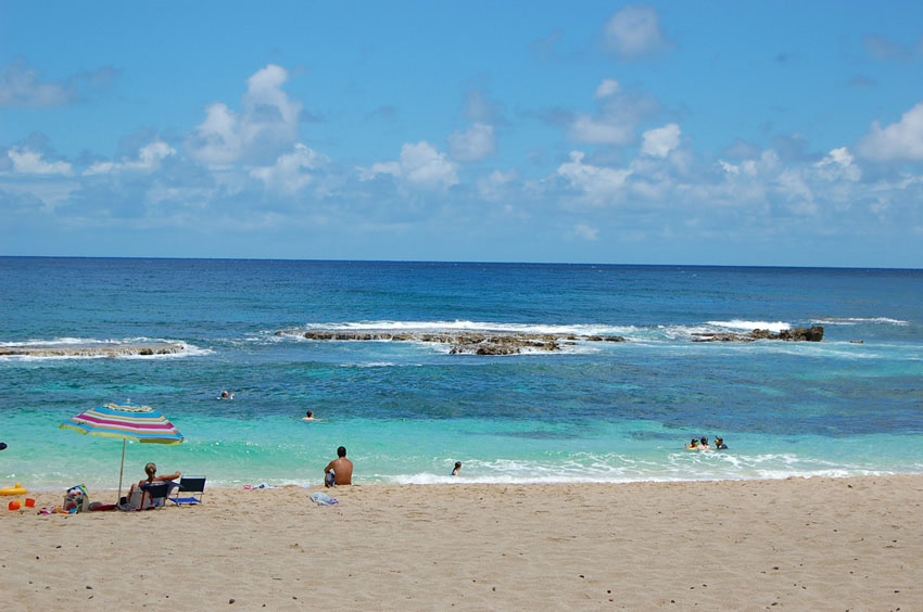 Three Rocks in the Ocean