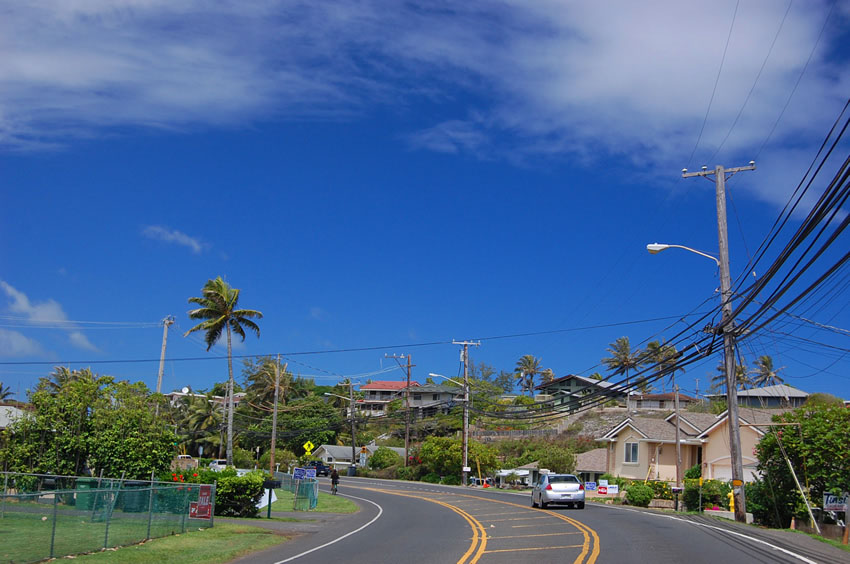 Driving in Laie