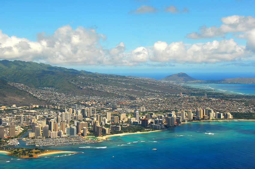 Aerial View of Waikiki